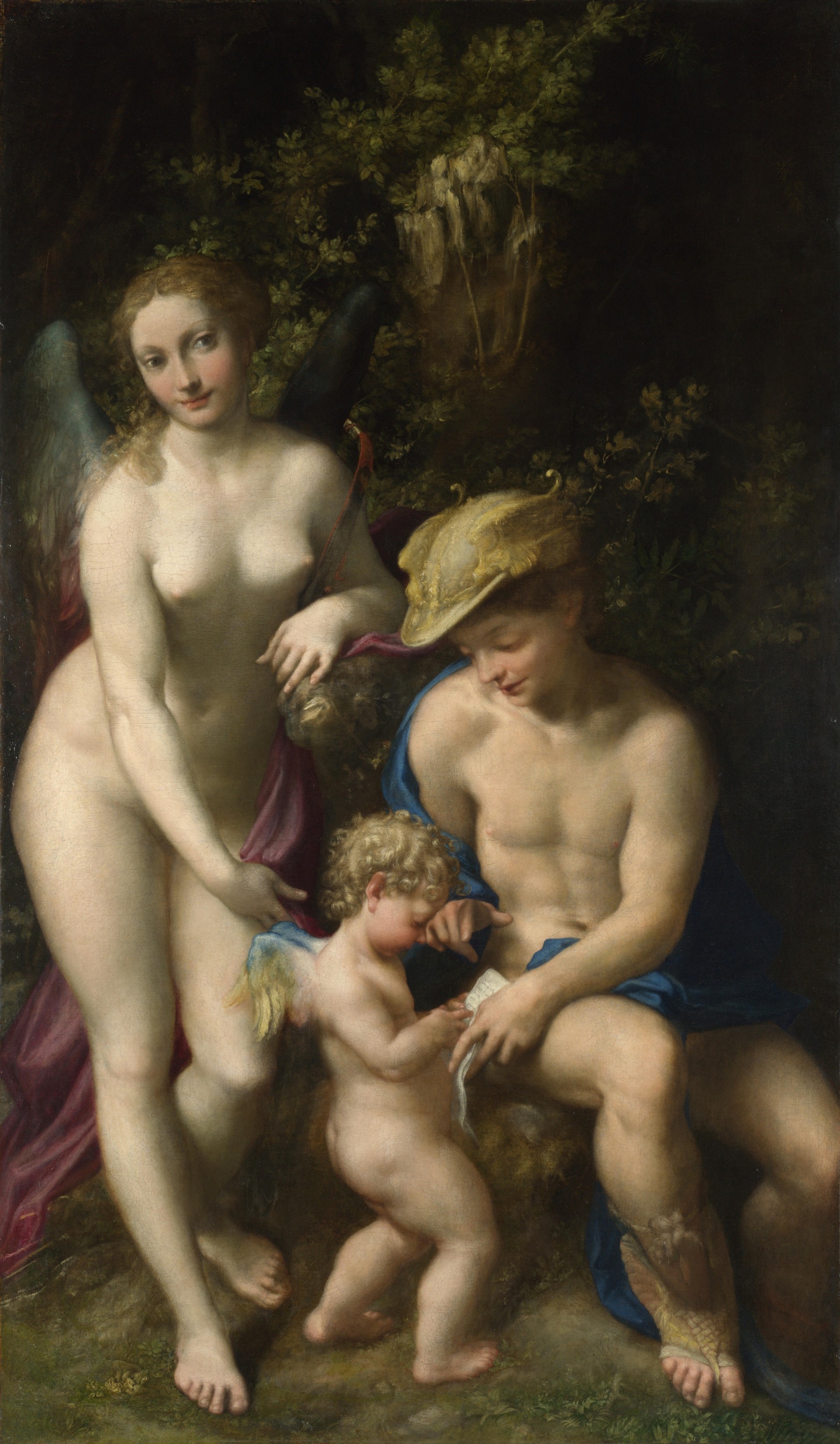 venus with mercury and cupid school of love correggio national gallery of london correggio venus with mercury and cupid the school of love