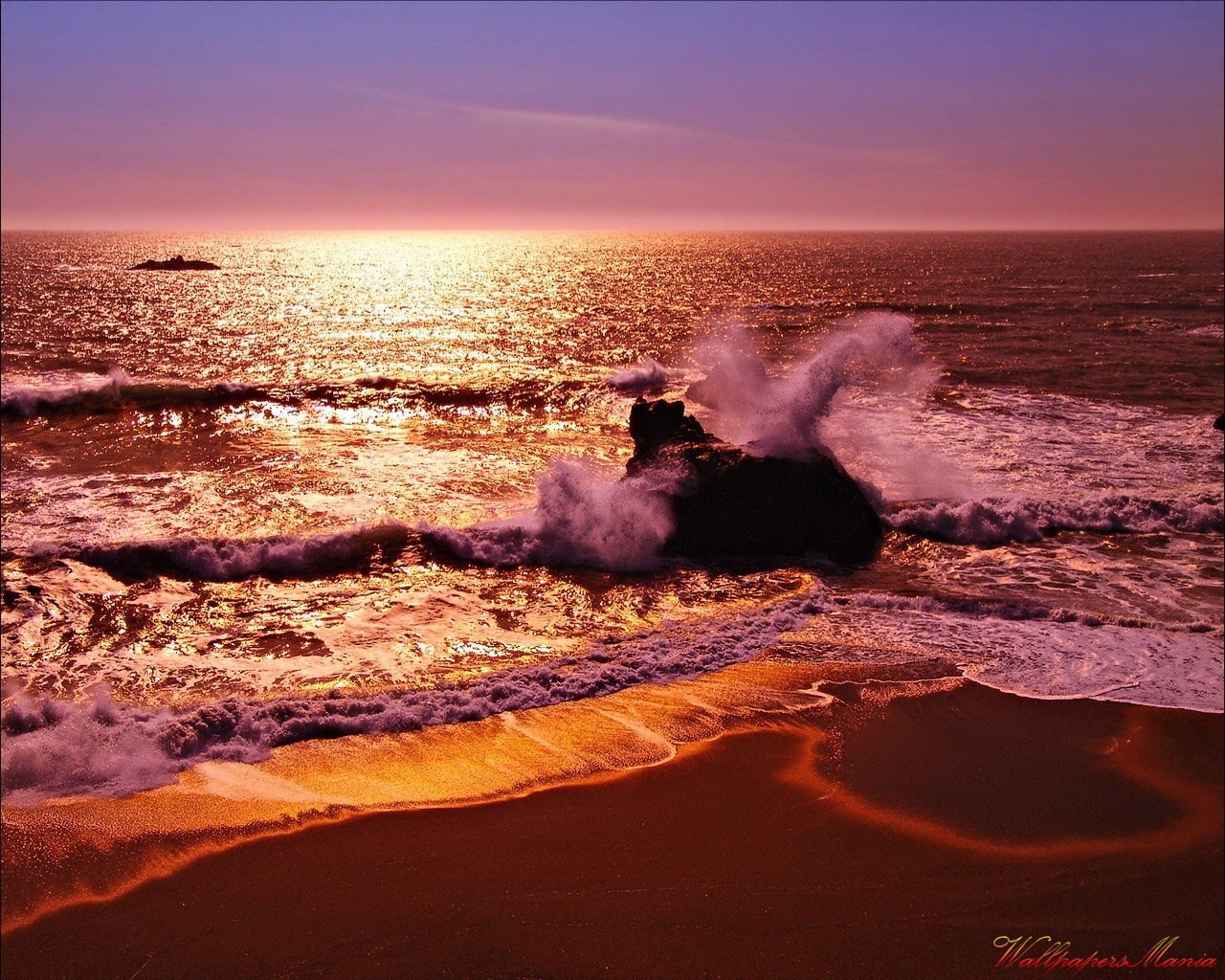 beach waves sea