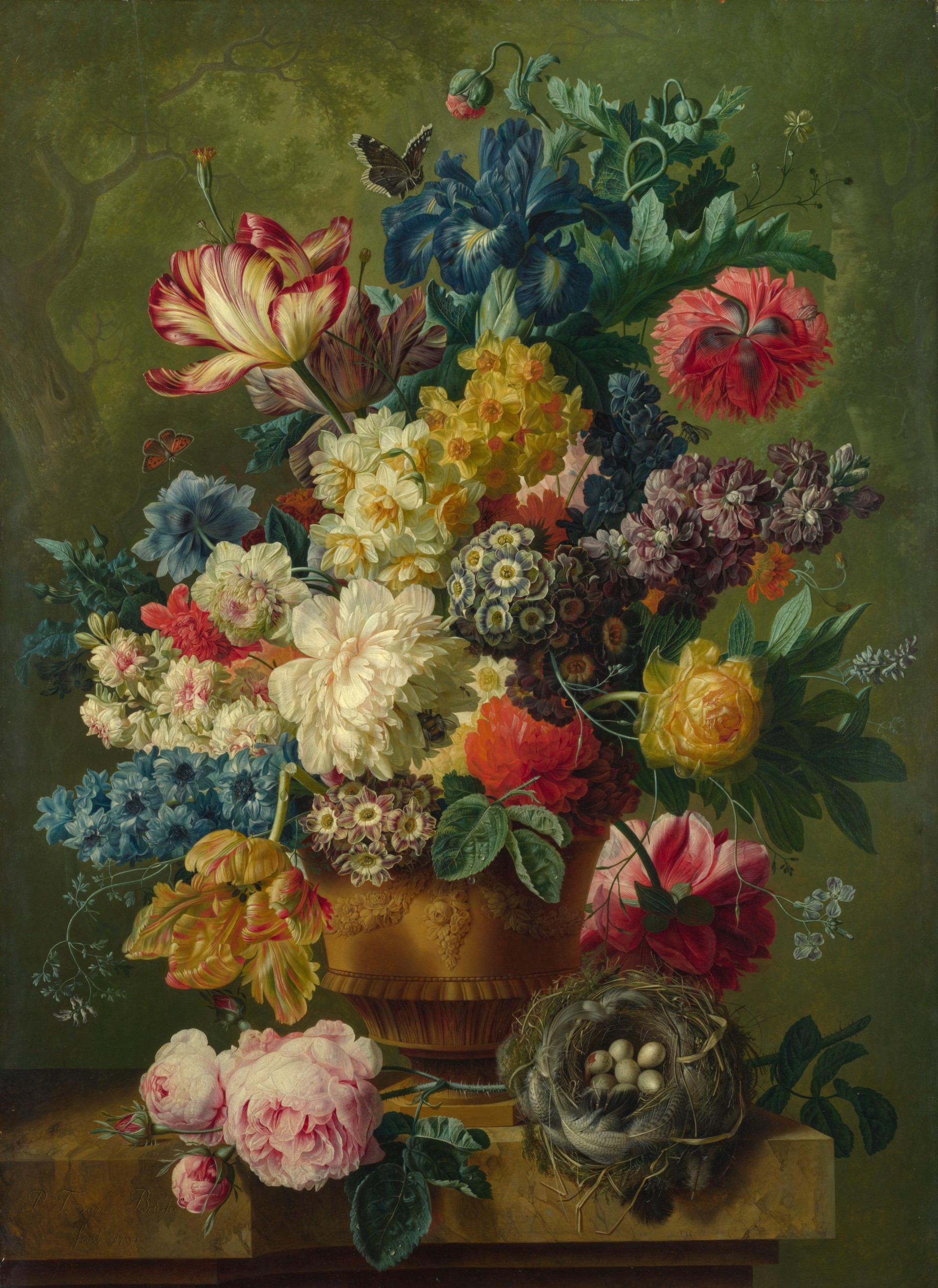 flowers in a vase national gallery london