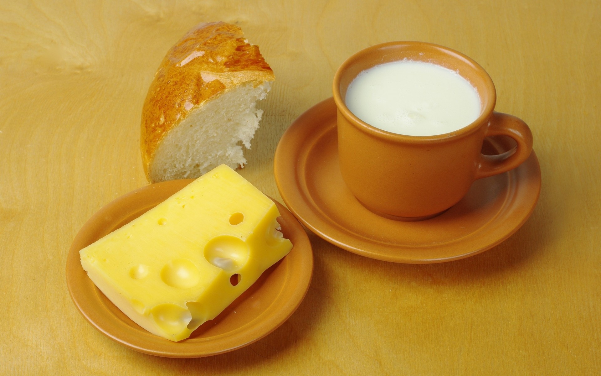 milk table cups saucers cheese