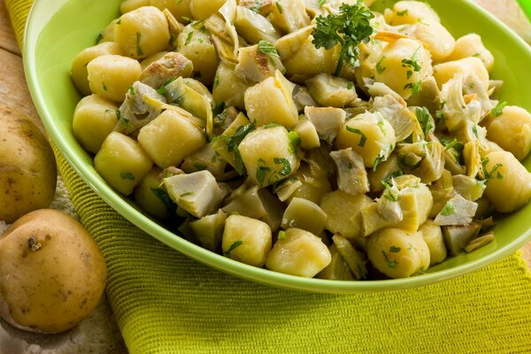 Potato dish with dumplings