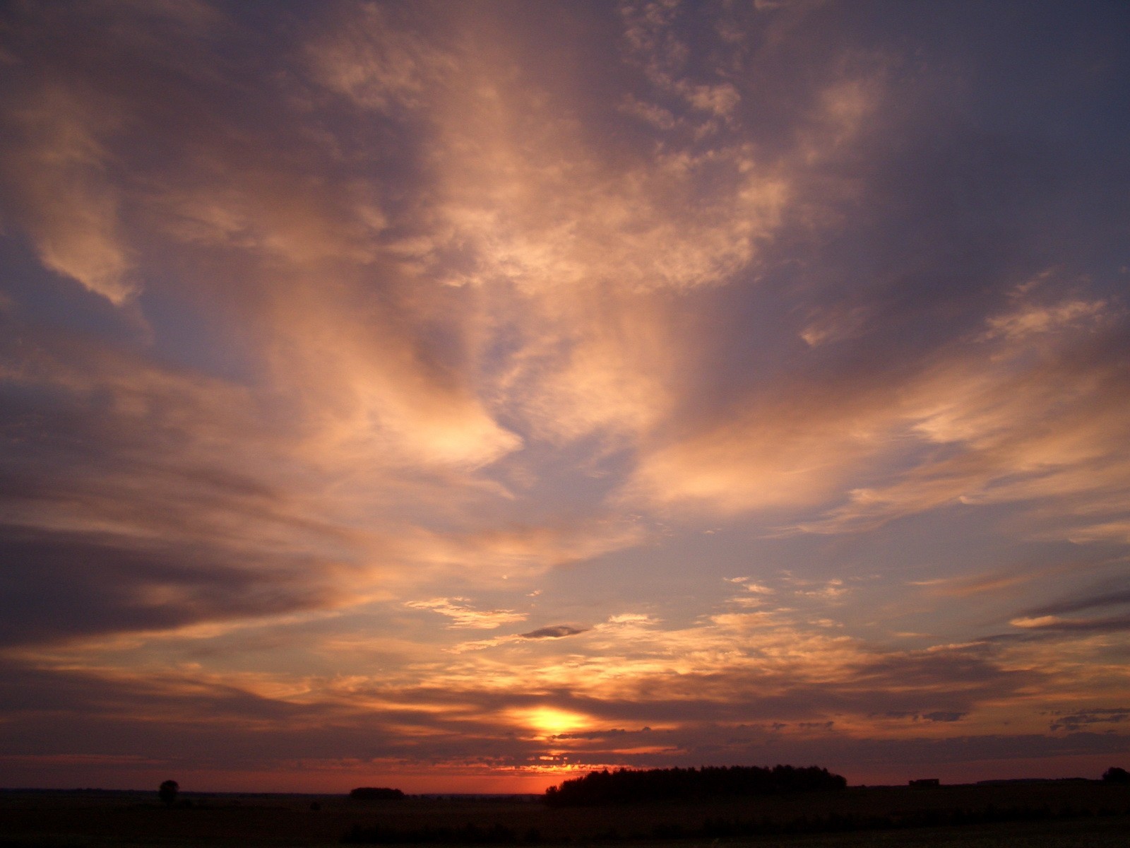 lever du soleil matin ciel nuages