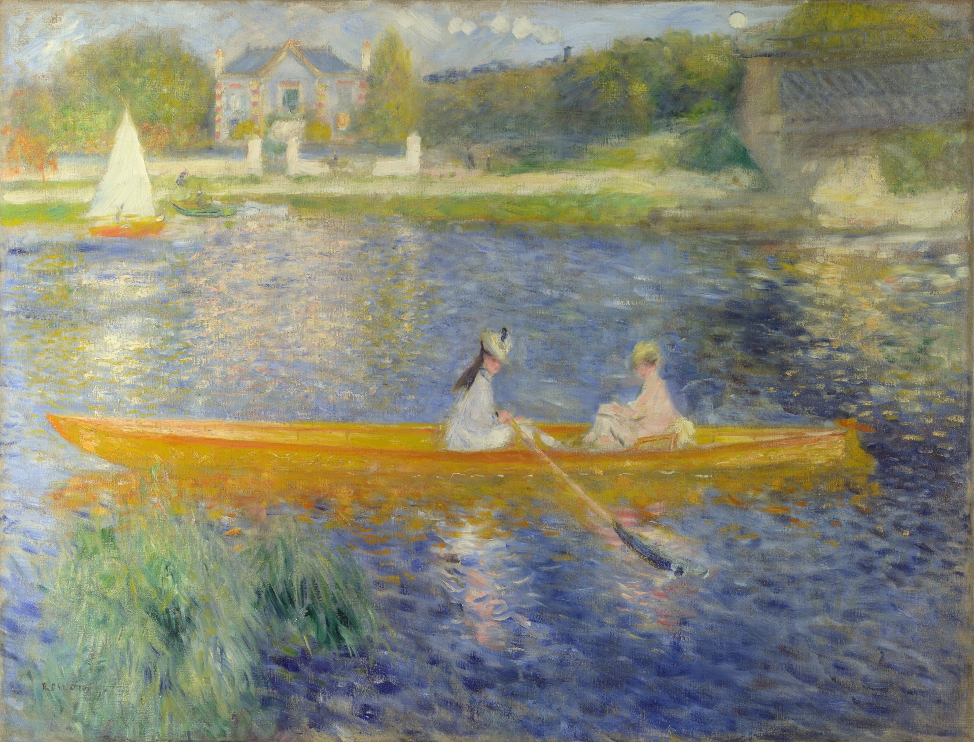 kiff la yole pierre-auguste renoir le skiff la yole london national gallery