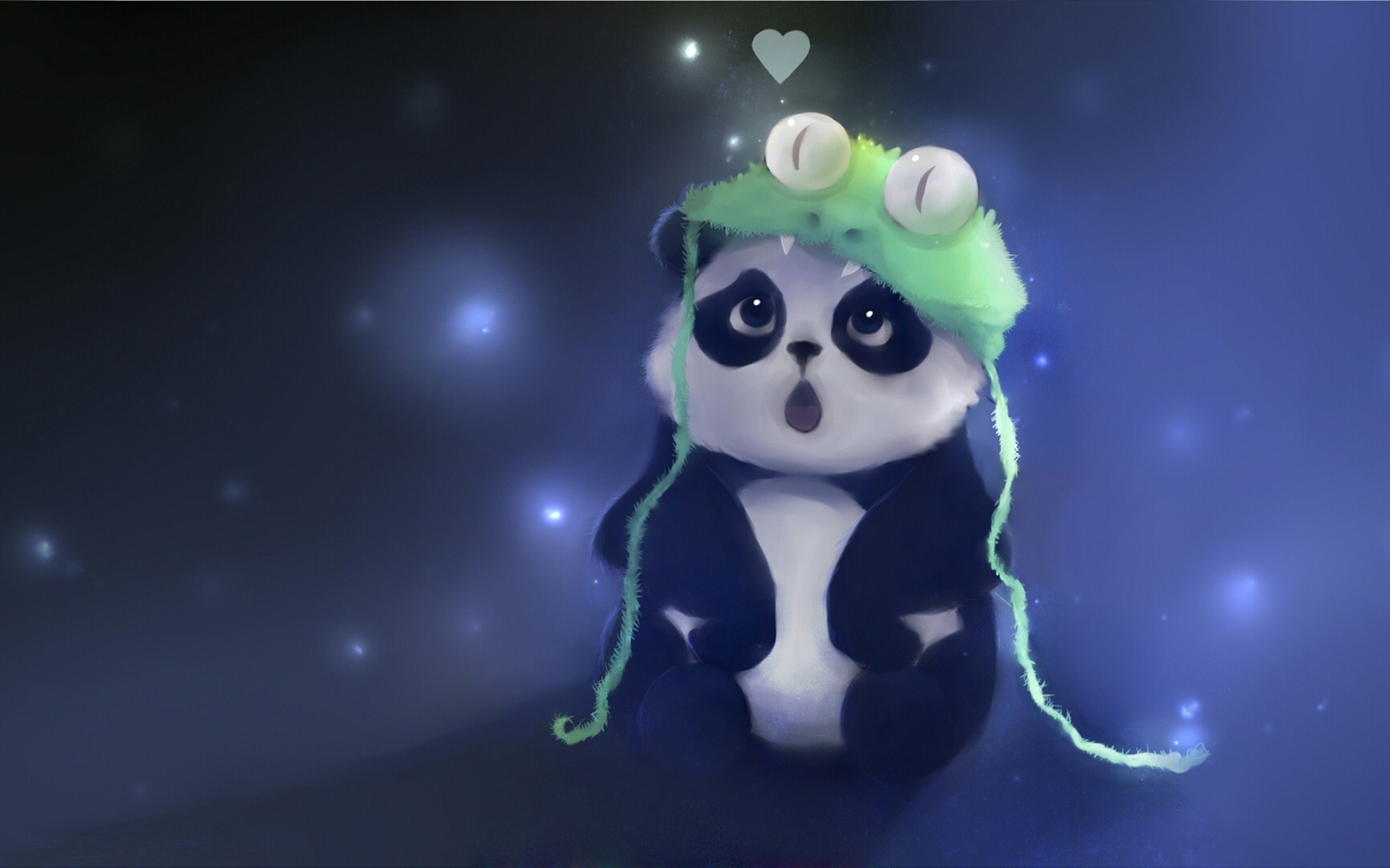 heart bears panda babe