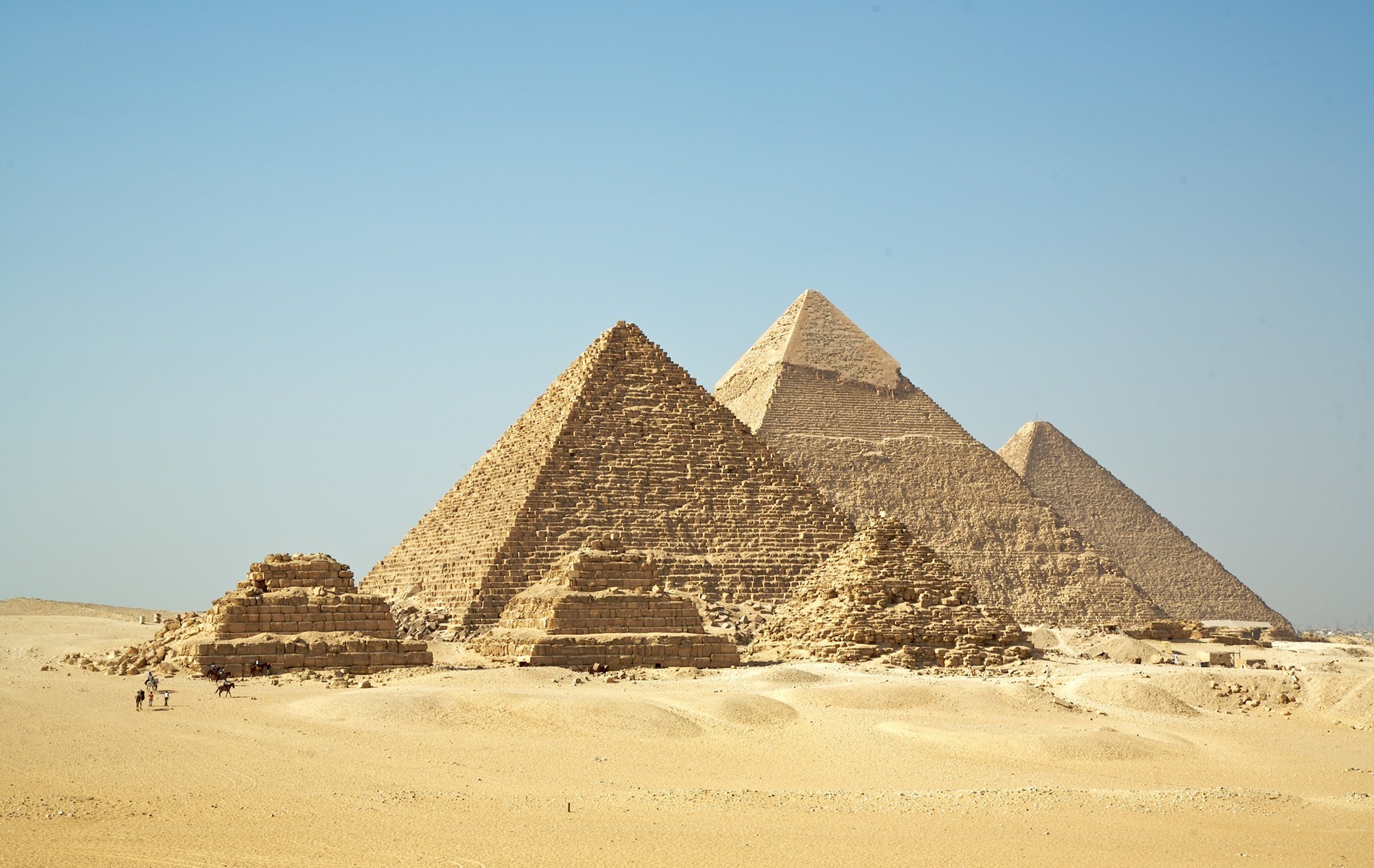 pyramiden ägypten giza wüste sand