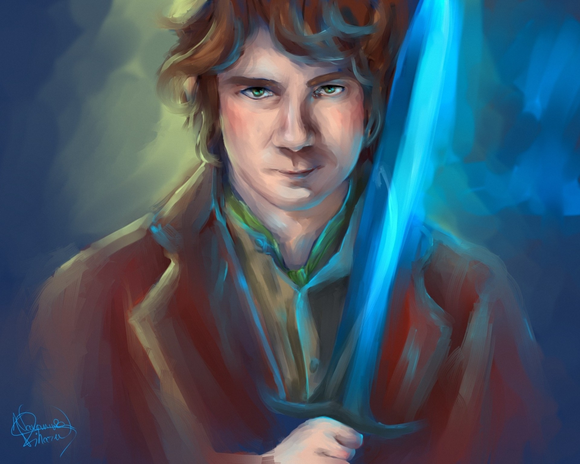 el hobbit arte bilbo baggins