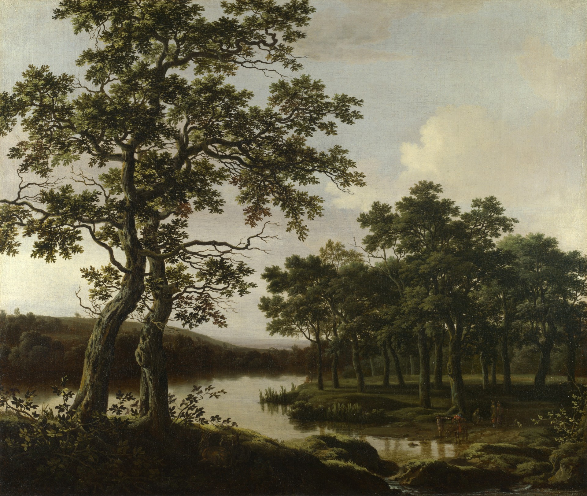 paysage fluvial london national gallery joris van der haagen