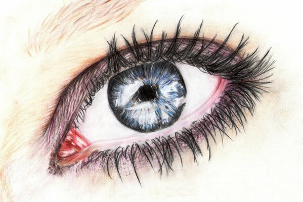 Incredible pencil eye painting