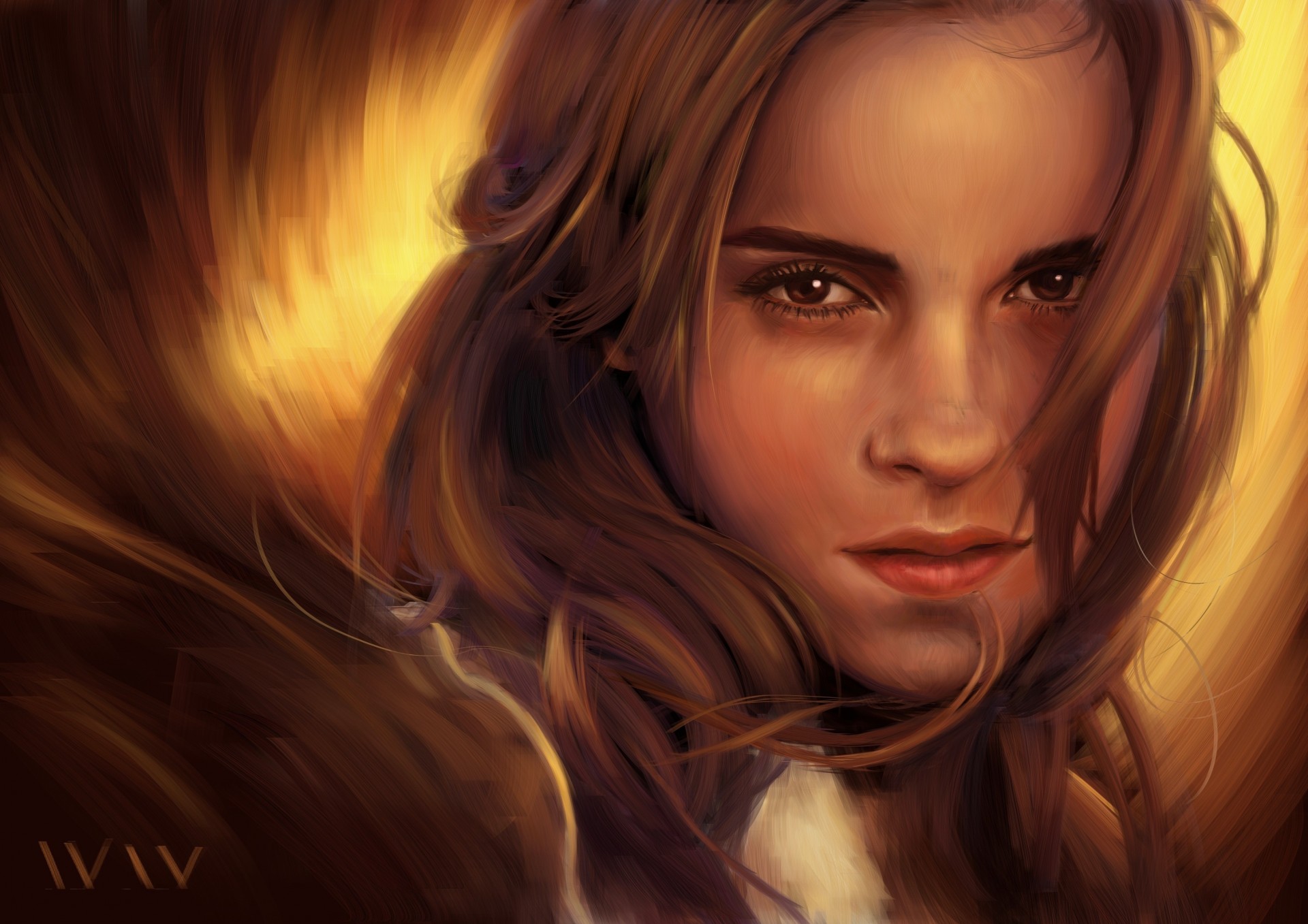 emma watson arte cara chica