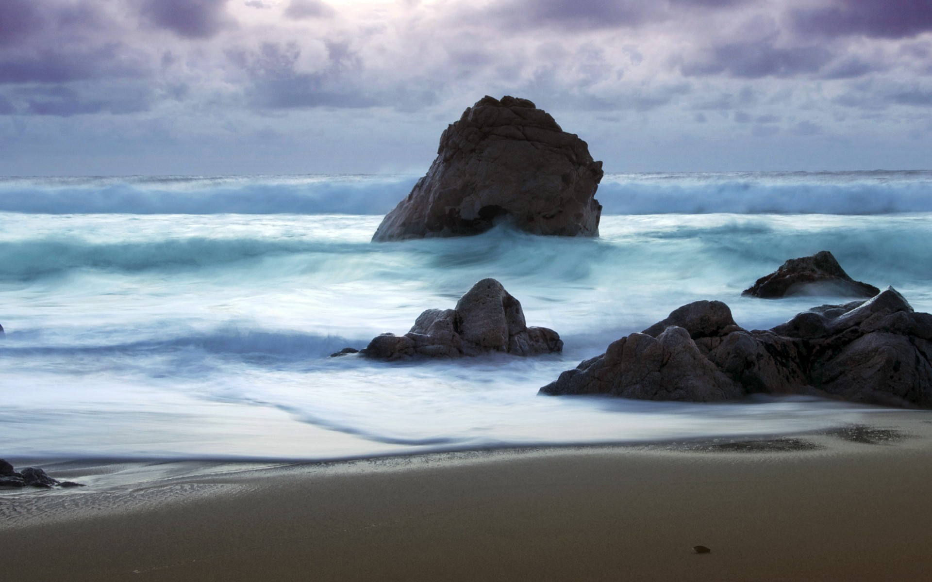 rocas mar olas costa