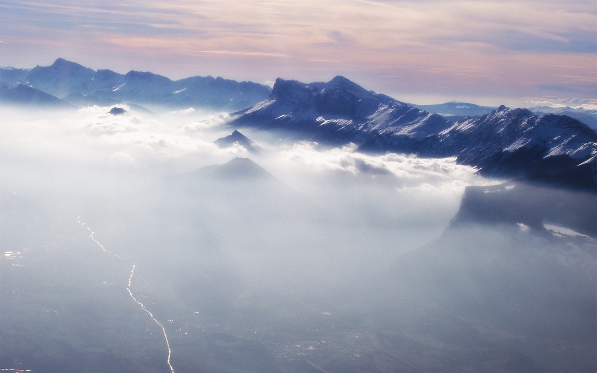 mountain winter cloud