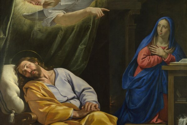 Saint Joseph s Dream painting