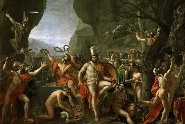 Imagen de Leonidas en la batalla de las Termópilas