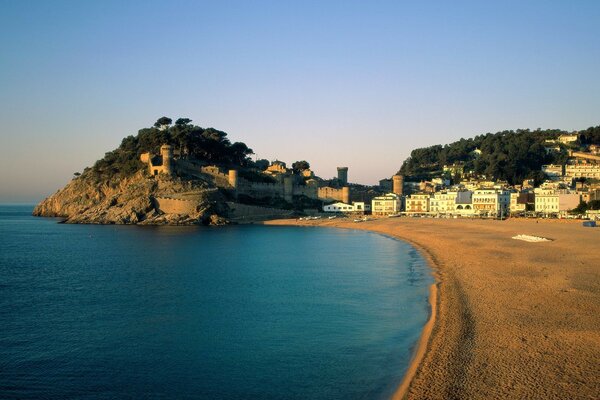 Ruhe am Meer. Strand in Spanien