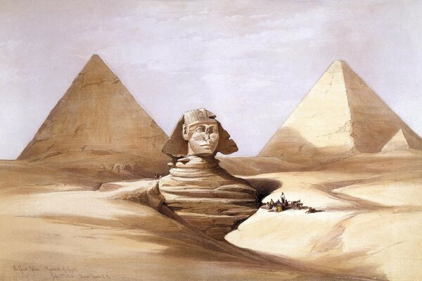 Die Pyramide der Sphinx in Ägypten