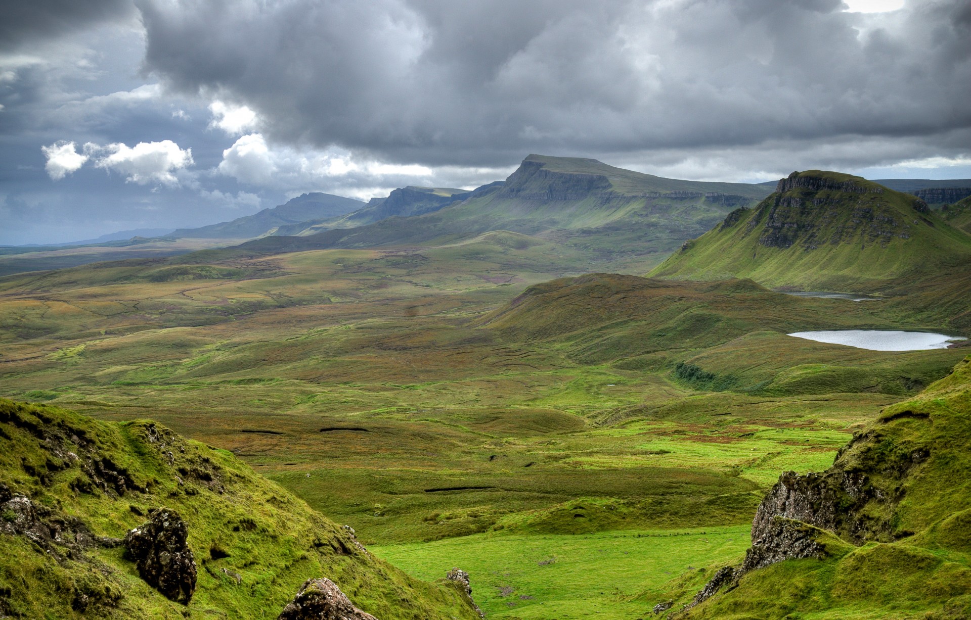 schottland berge wiesen