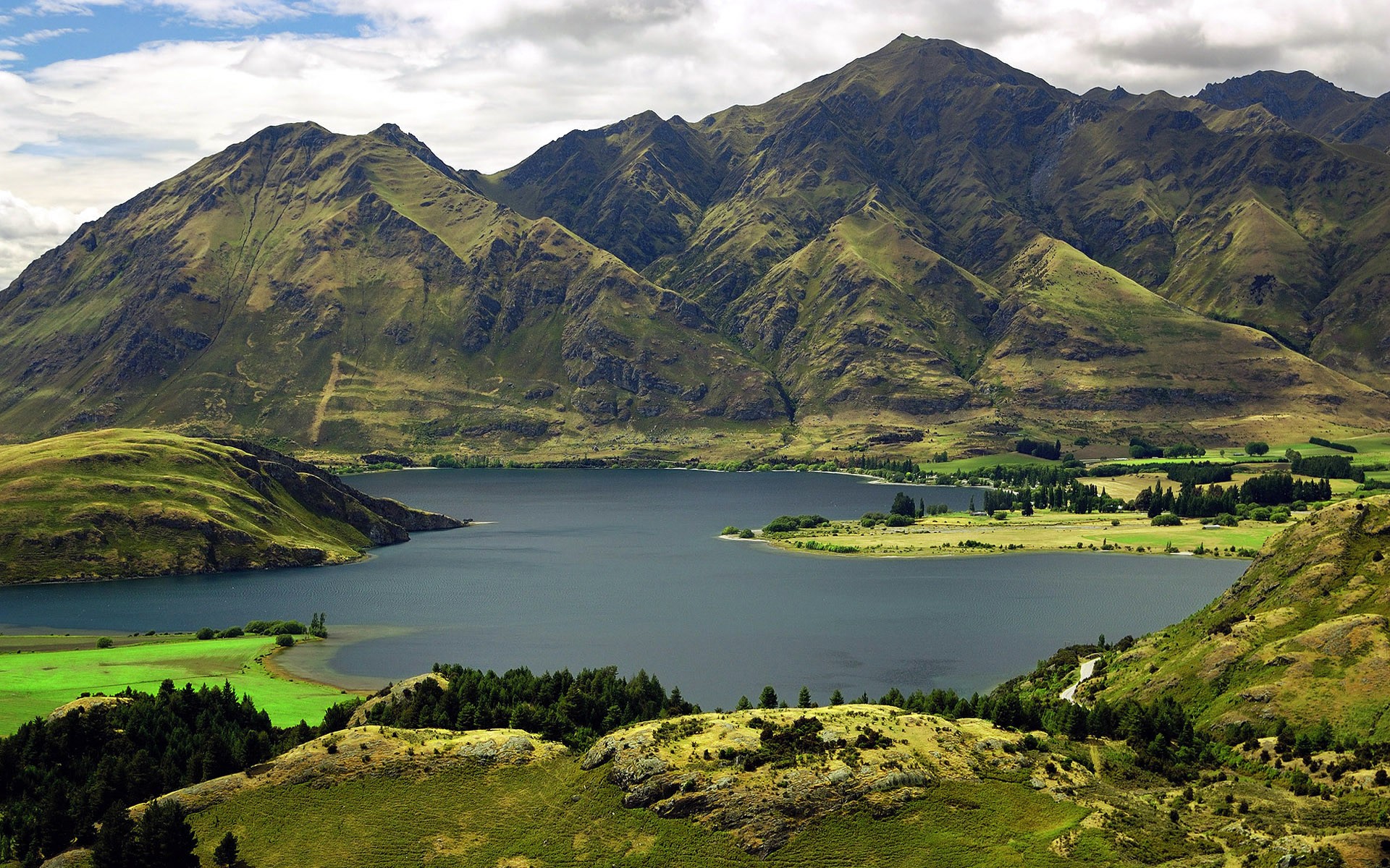 berge see grün neuseeland