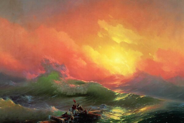 Das Bild von Aivazovsky die neunte Welle 