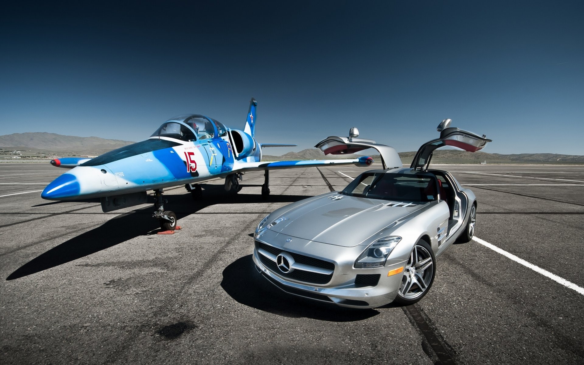 mercedes - benz sls amg aero l-39 albatros aereo