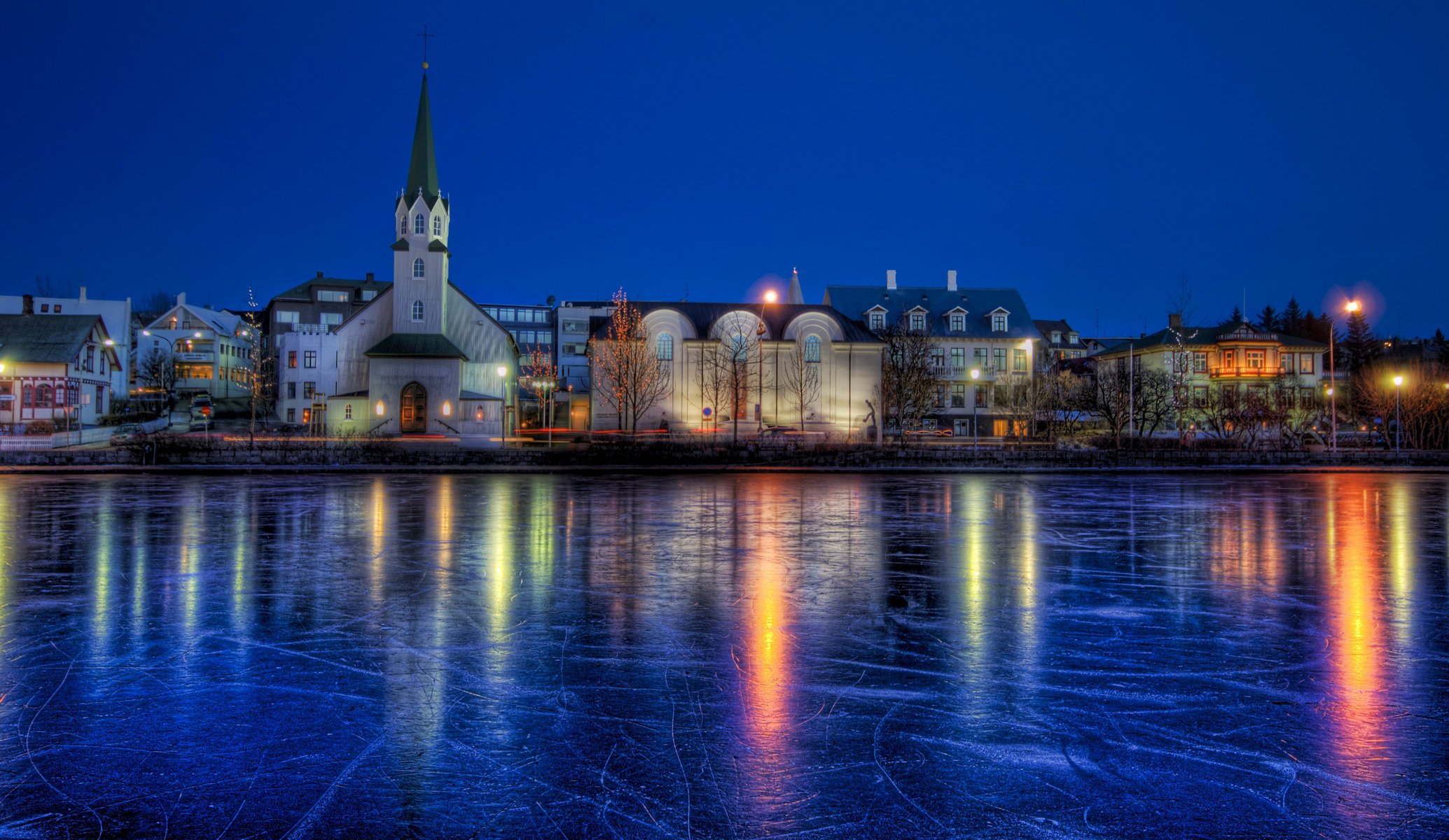 glace islande reykjavik hiver