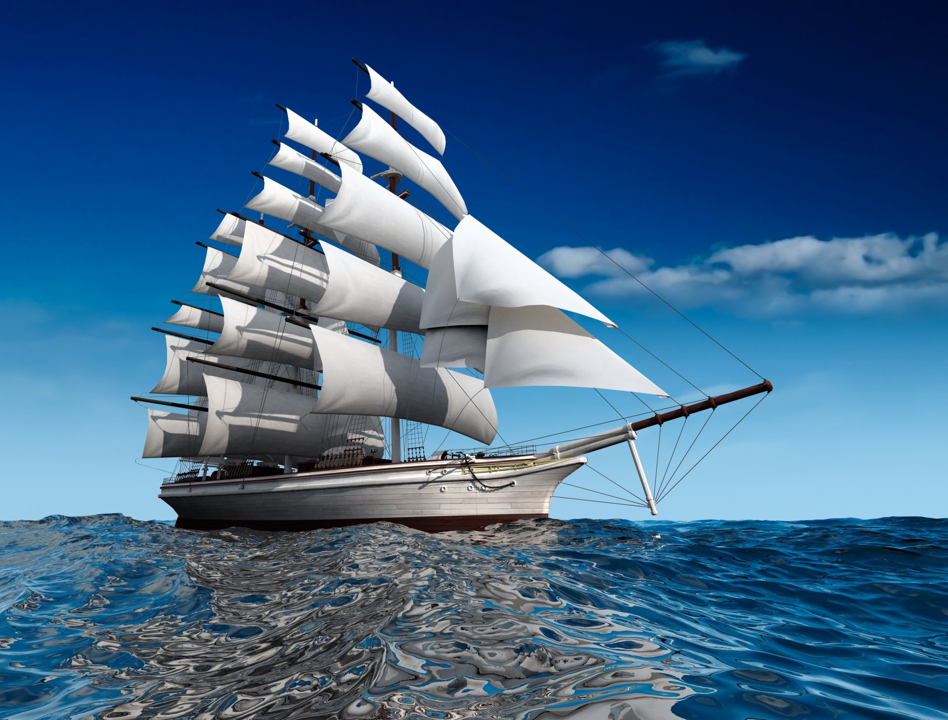 navires voile mer divers graphiques 3d photo