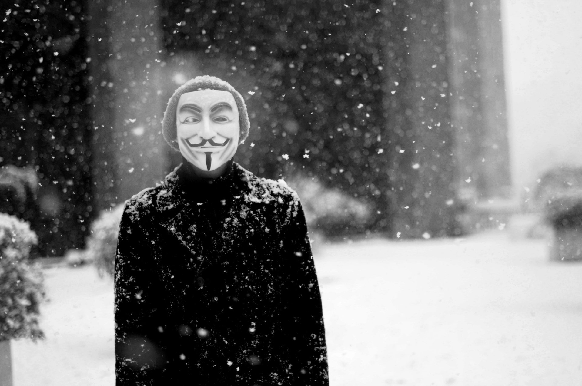 different anonymous winter mask people guy fawke