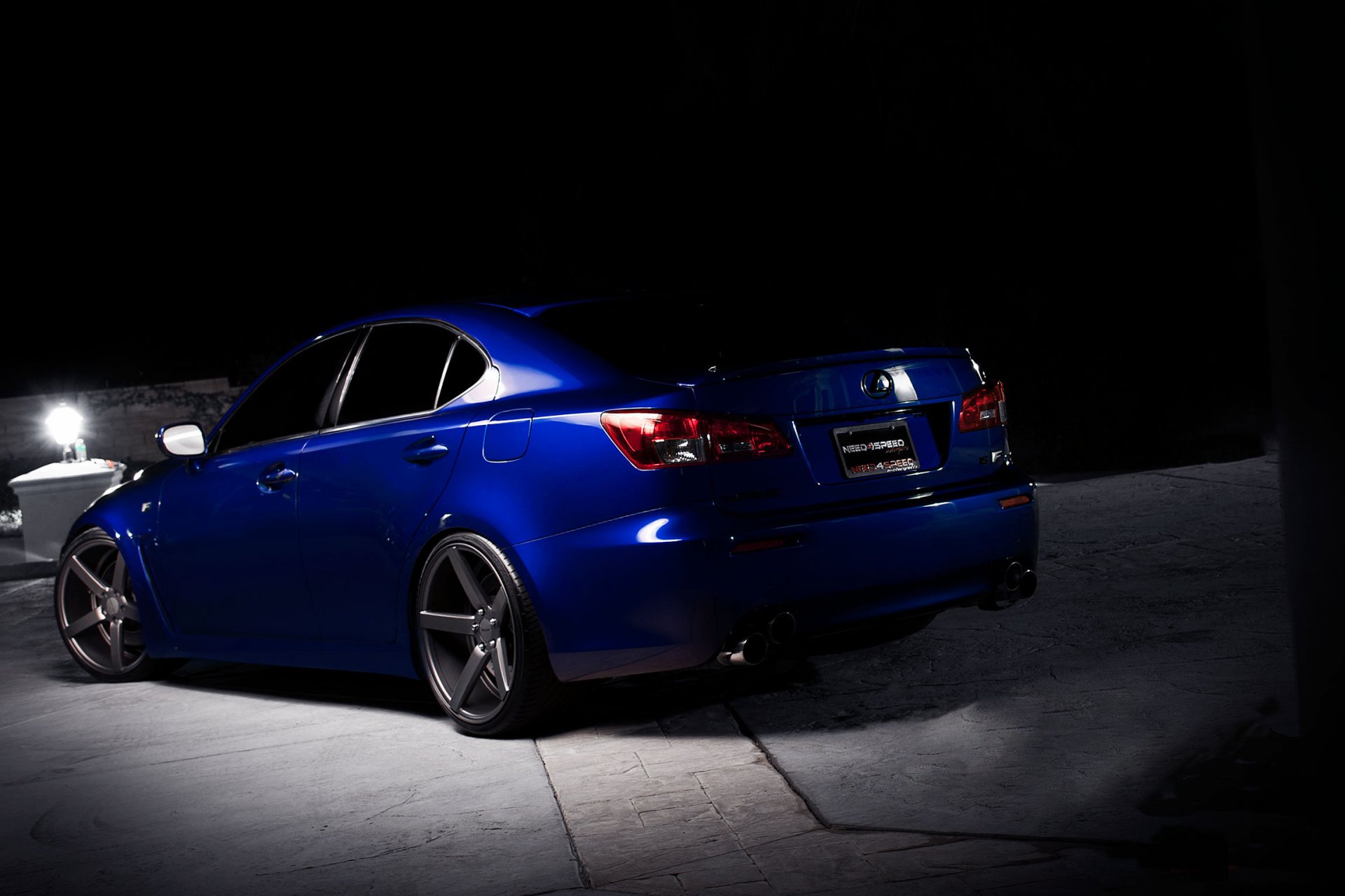 lexus is blu lexus posteriore ombra notte