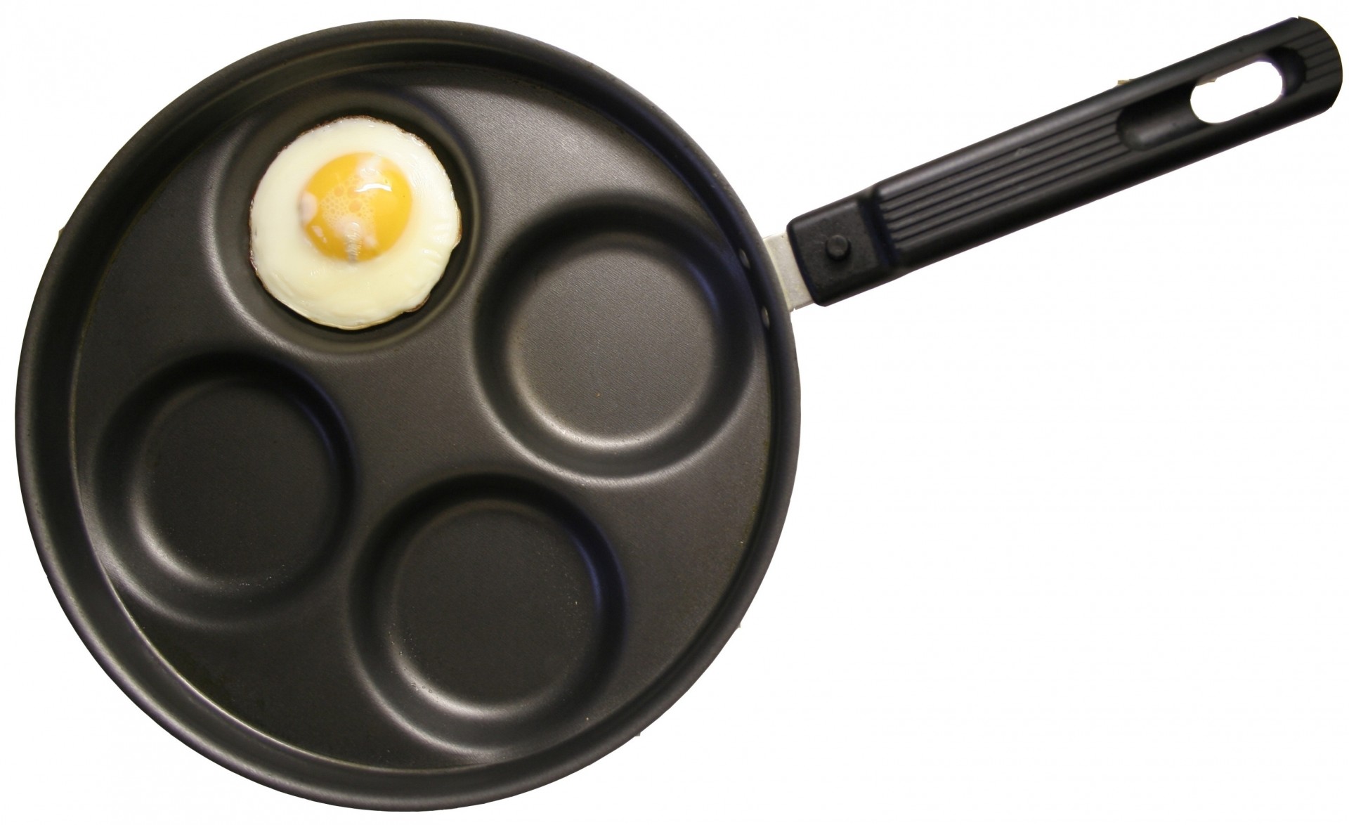 white background food eggs pan