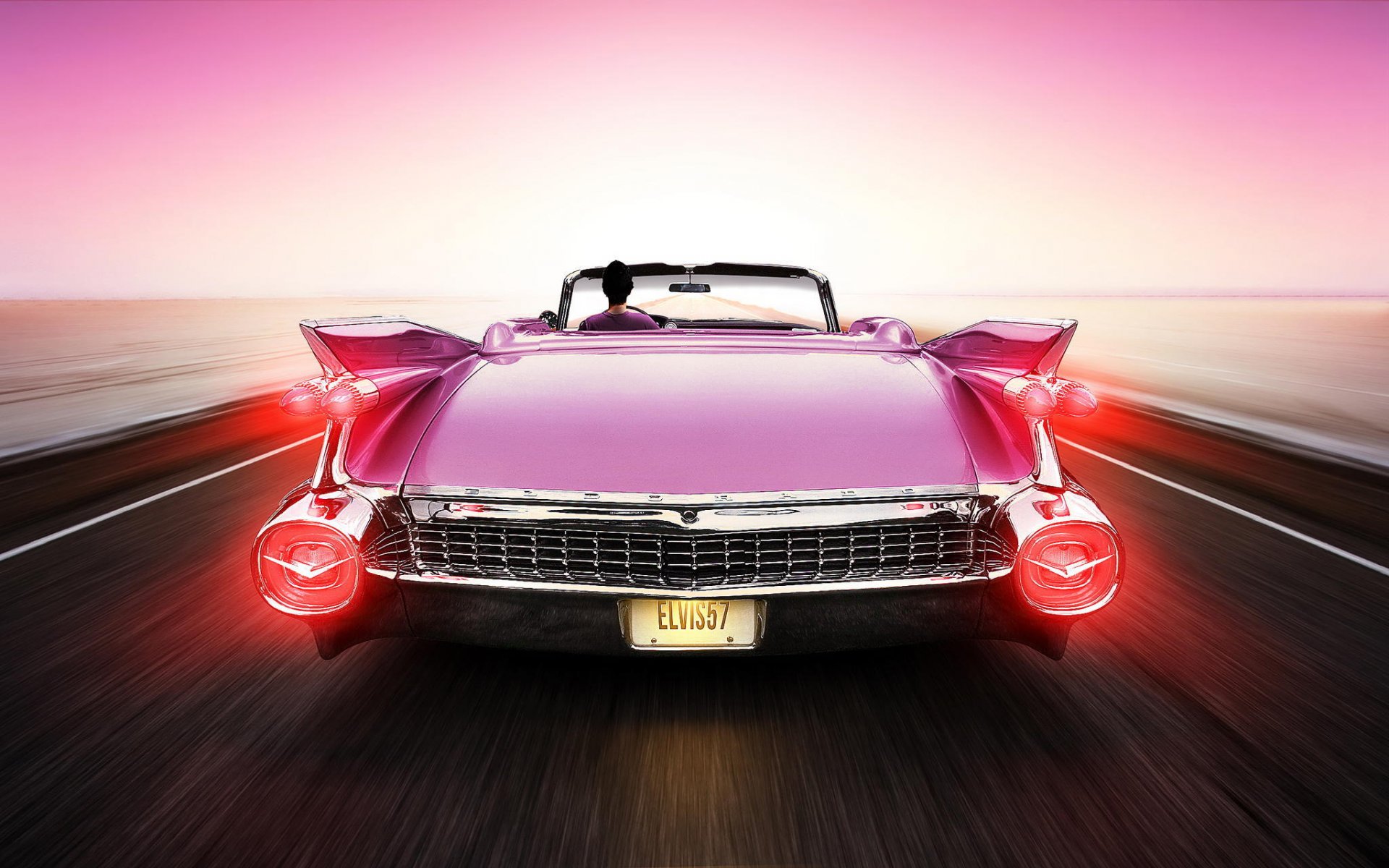 cadillac eldorado elvis aaron presley pink rear el dorado