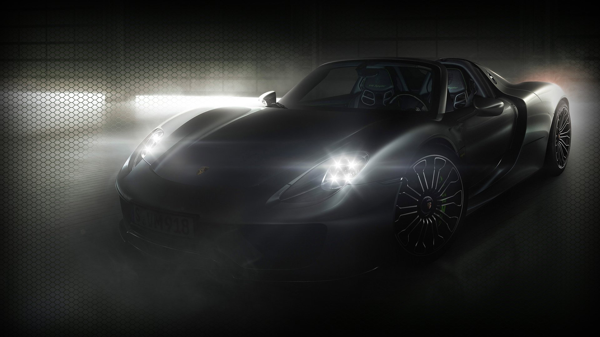 porsche spyder sportcar hybrid