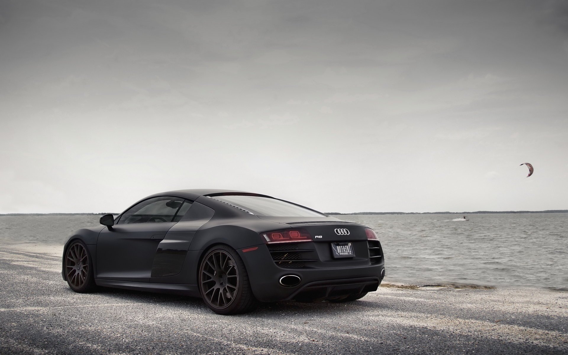 матовая audi тюнинг море r8 black ауди