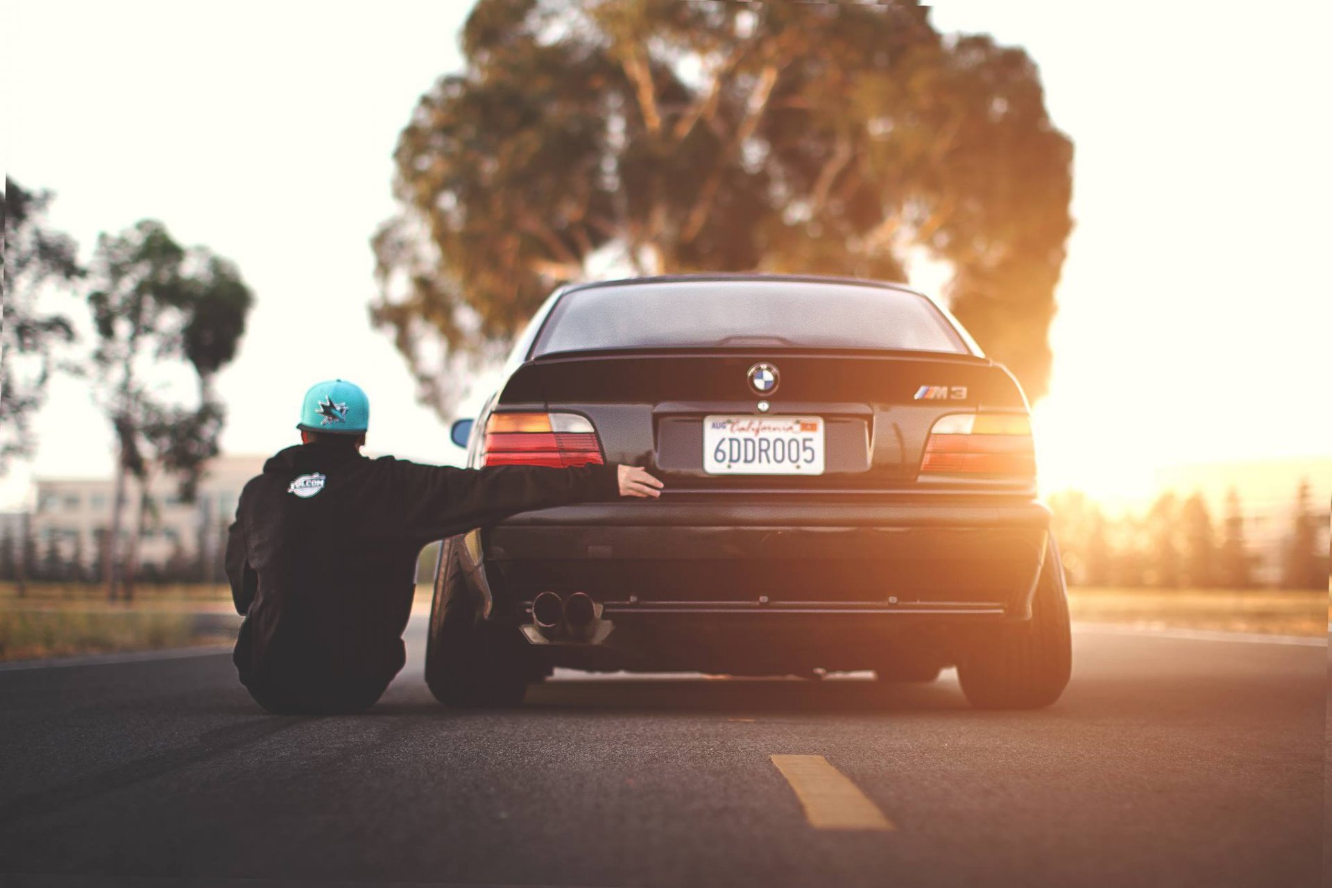 bmw e36 coupé m3 gars casquette