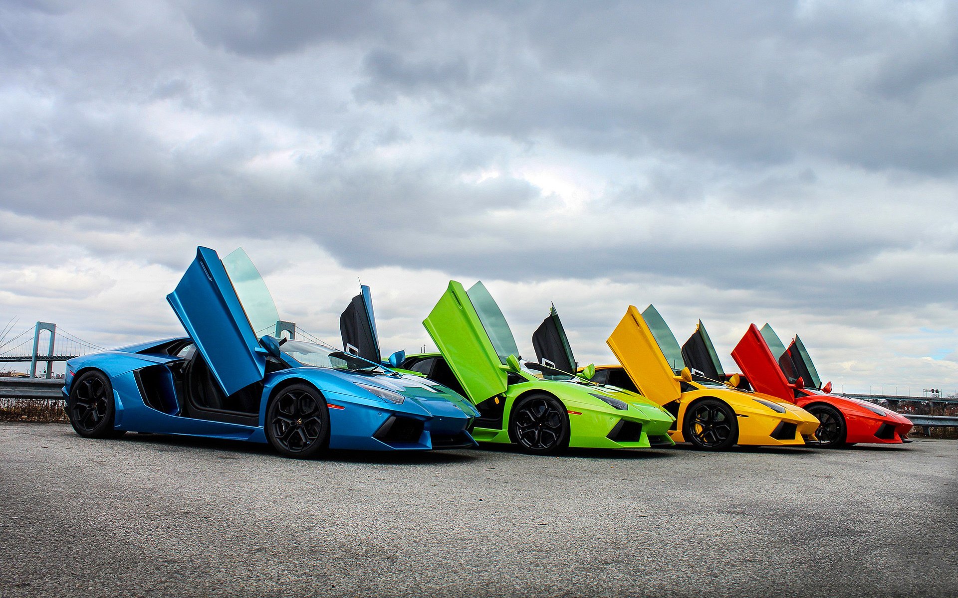 cielo nuvole supercar porte colore