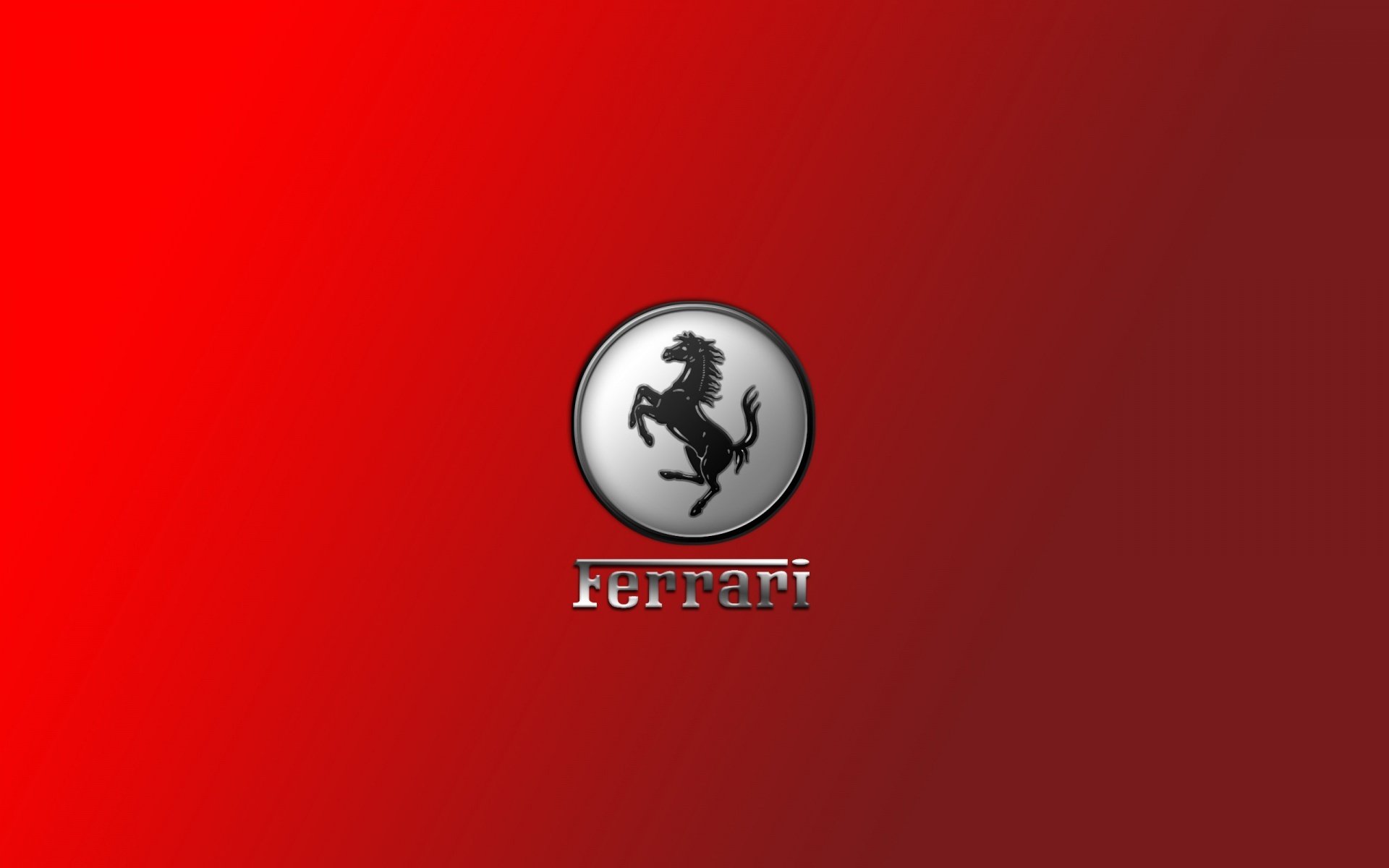 ferrari. emblem red background icon