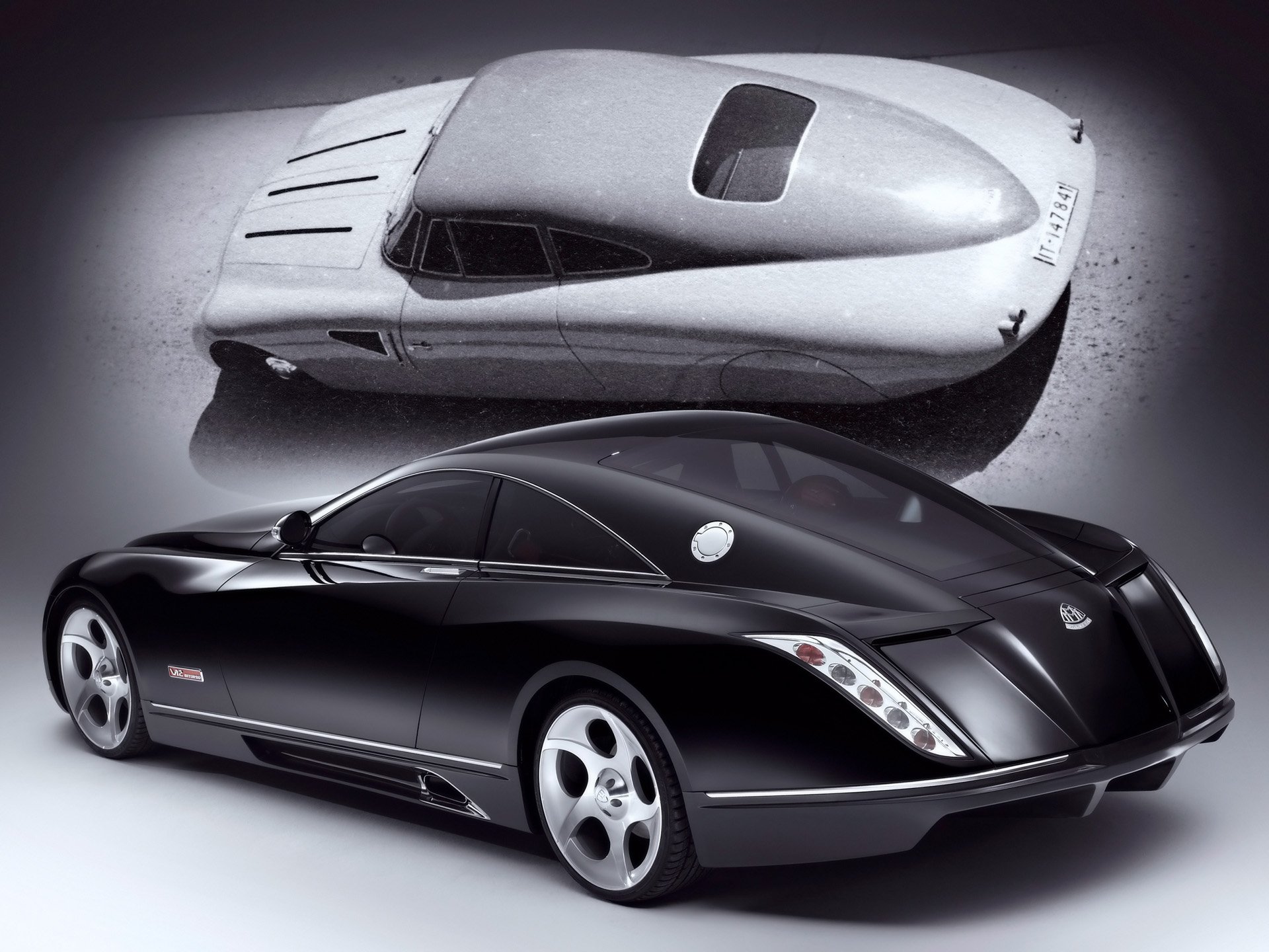 maybach retro / futuro blanco negro