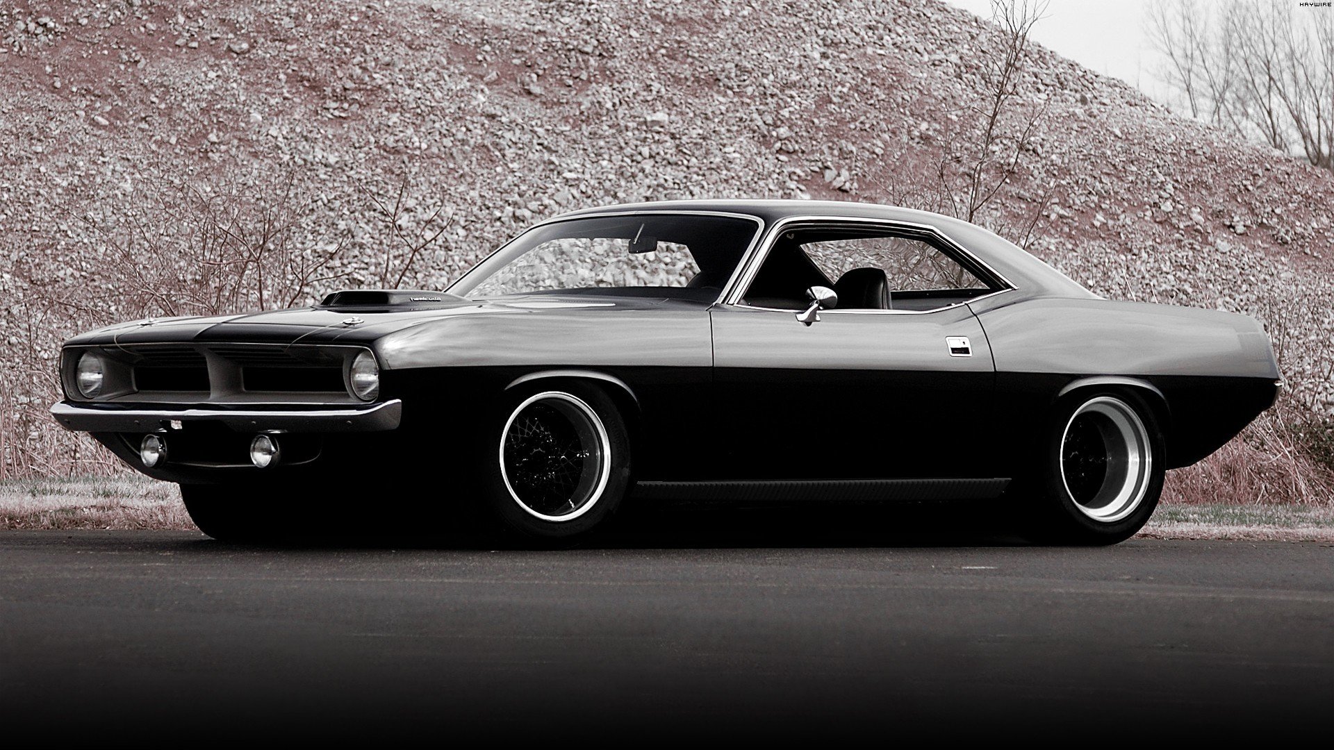 plymouth hemi cuda czarny