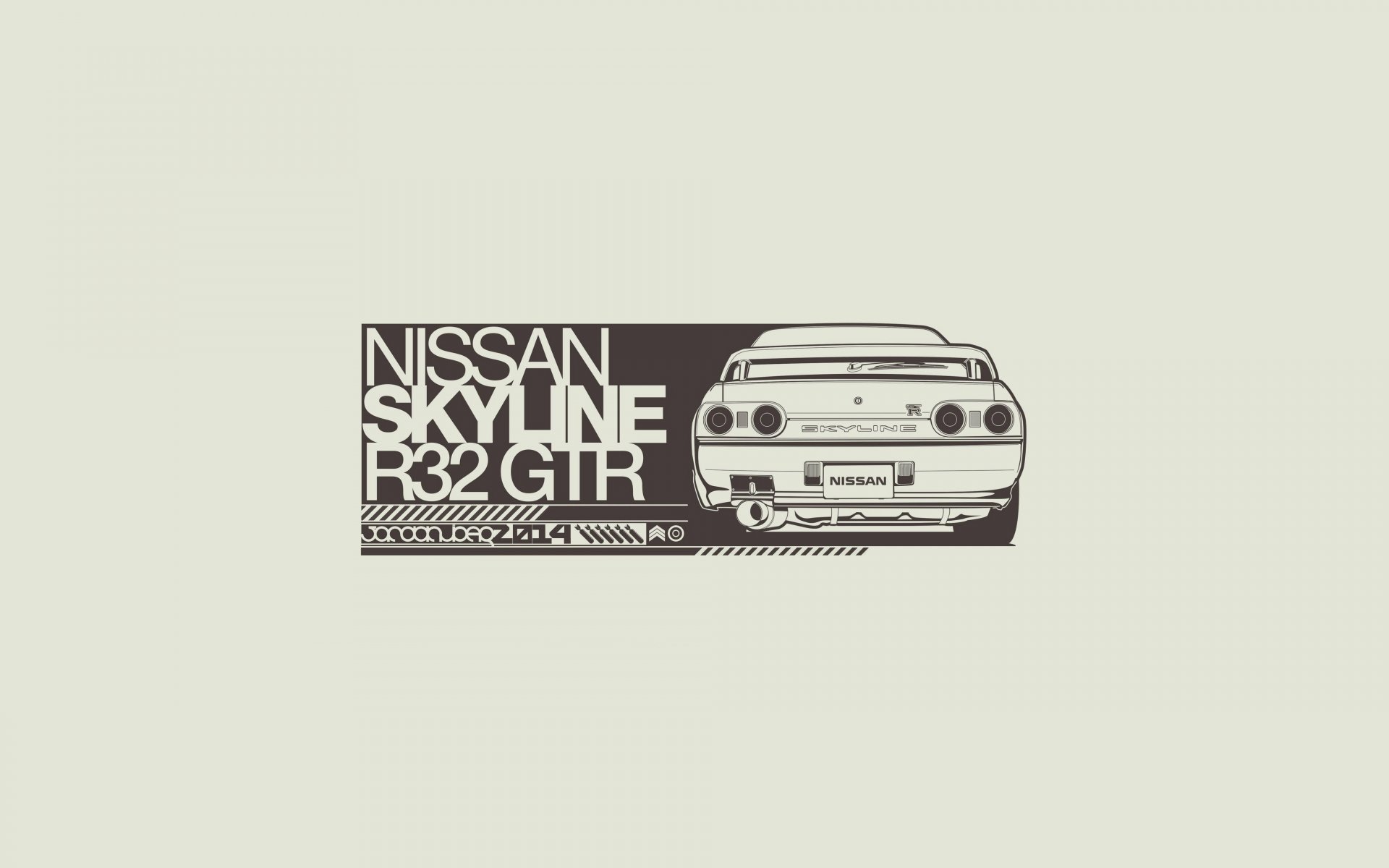 nissan skyline gt-r r32 jdm nissan skyline gtr zeichnung kunst