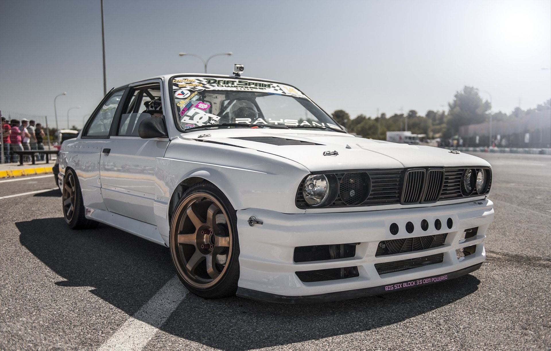 bmw e30 bianco drift car