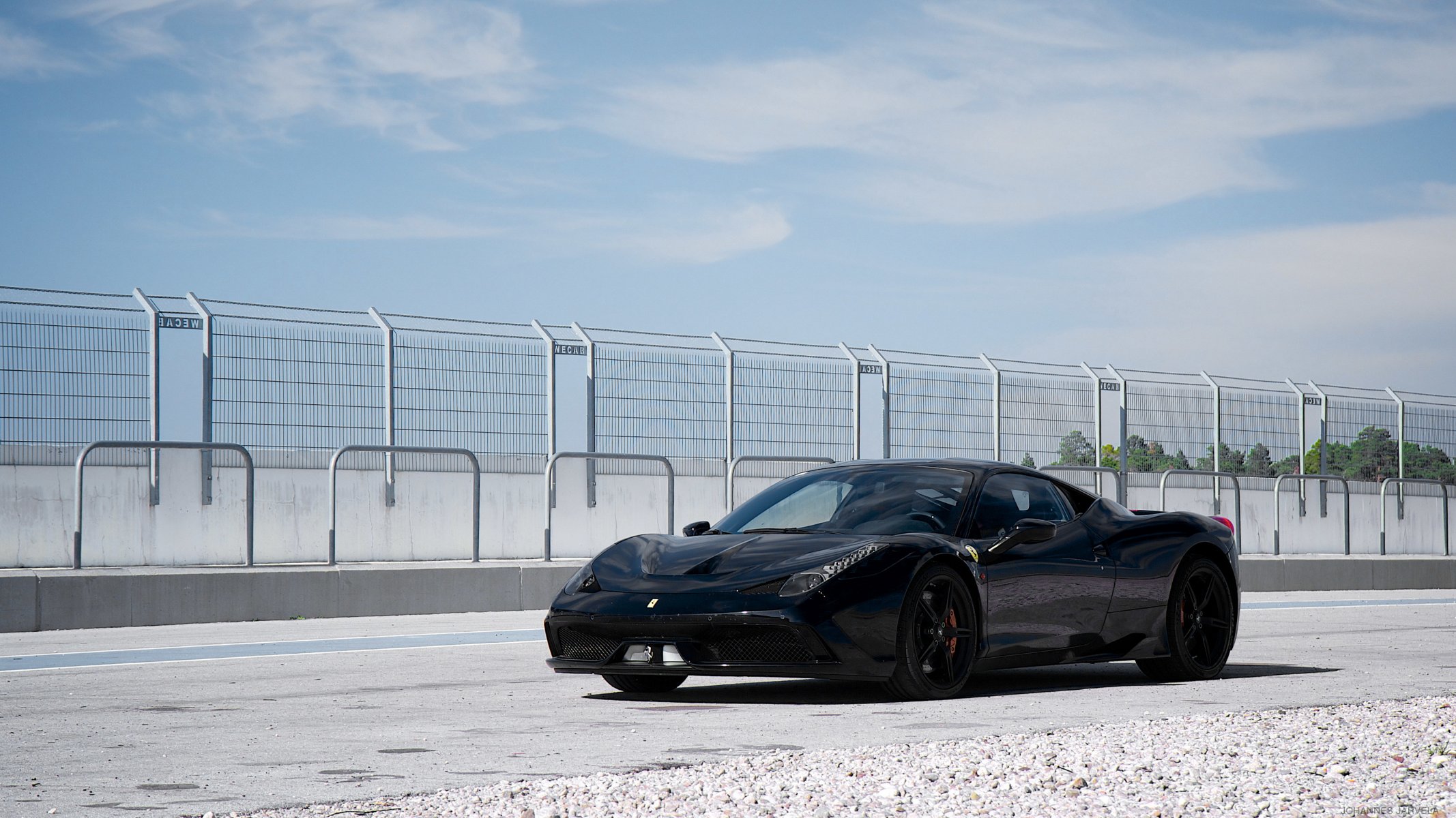 ferrari 458 speciale noir ferrari garde-corps