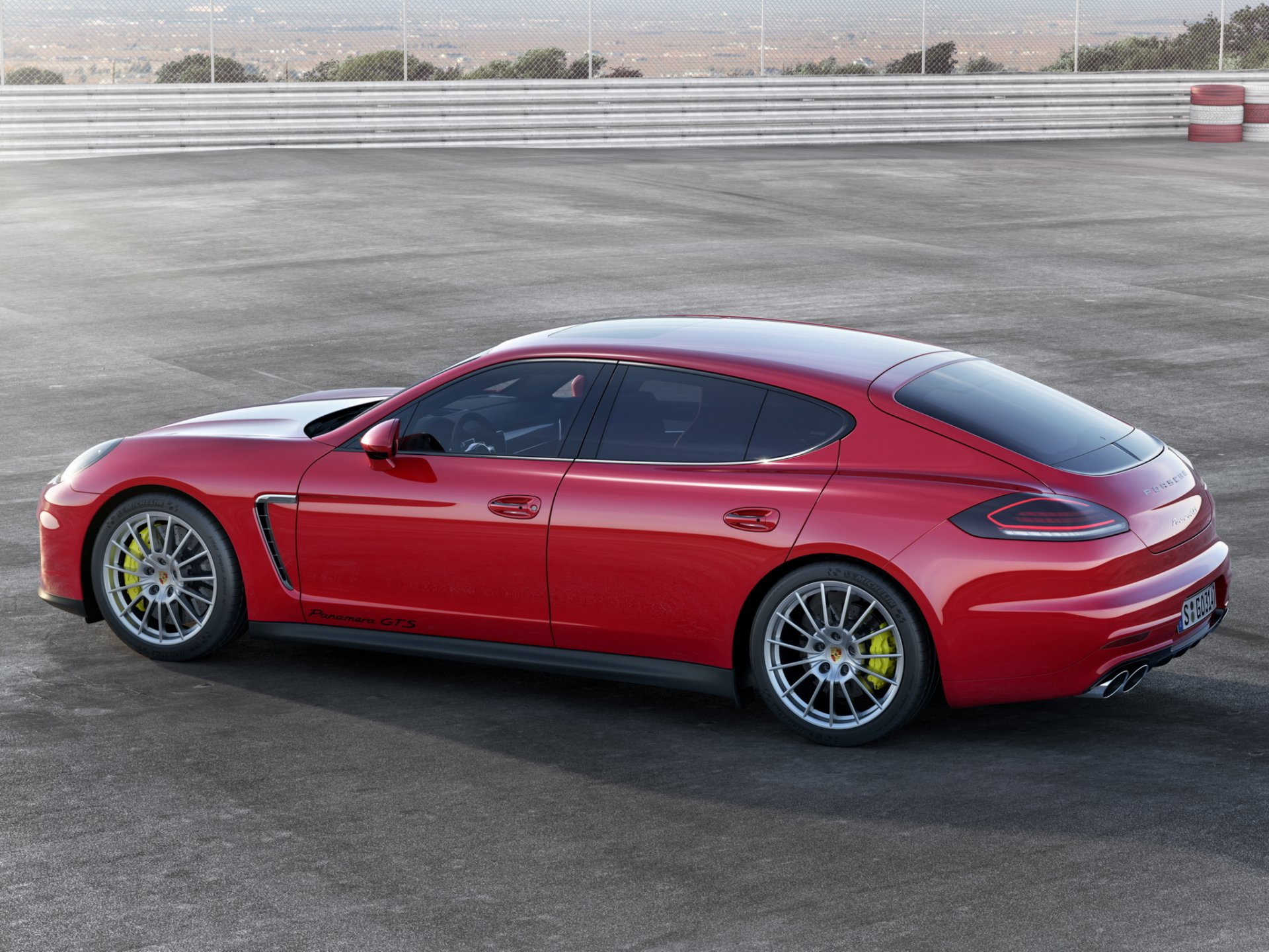 porsche panamera gts auto schön rot