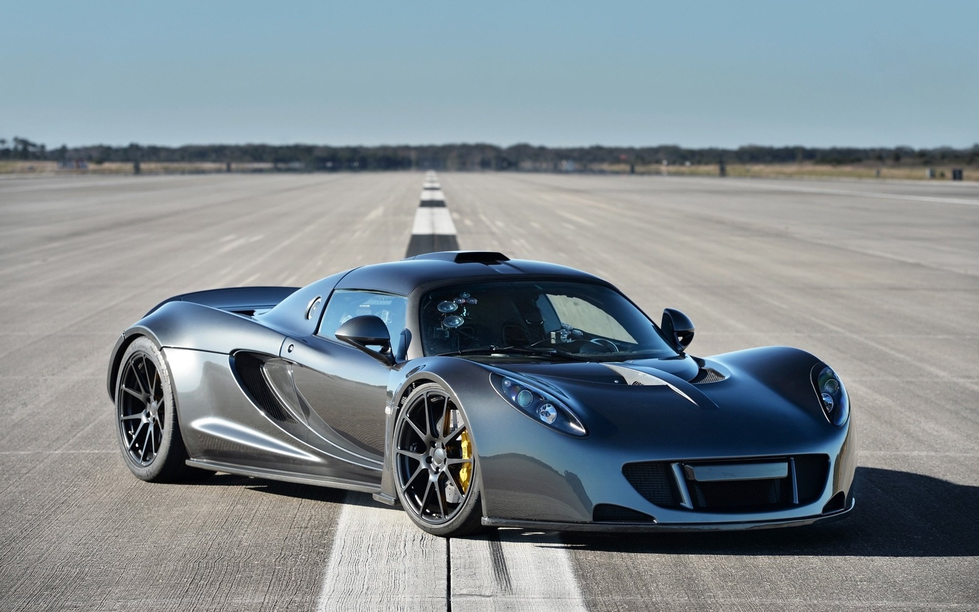 hennessey venom gt récord mundial de velocidad hennessey venom gt superdeportivo frente horizonte fondo