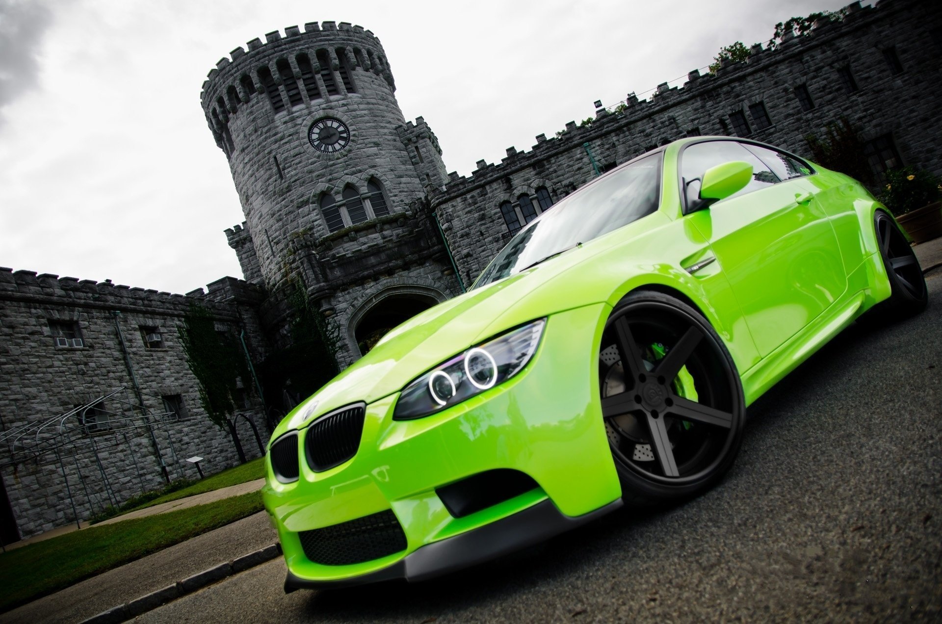 wallpapers cars foto sfondi verde auto bmw m3