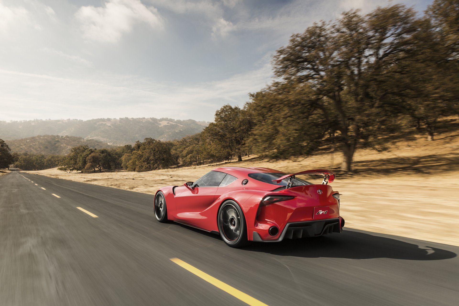 toyota ft-1 konzept auto geschwindigkeit straße schön hintergrundbilder