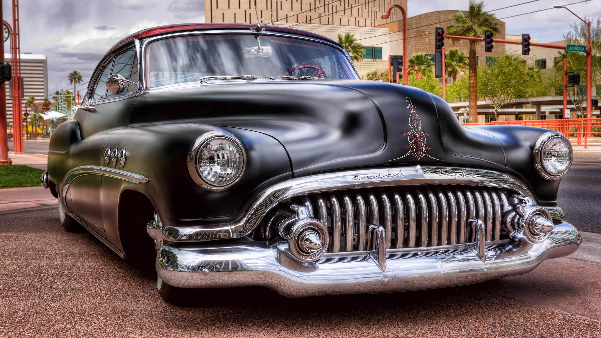 buick buick retro car front