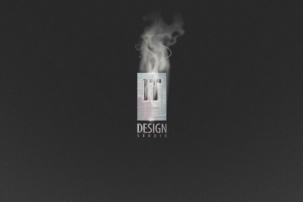 White smoke from the design studio inscription