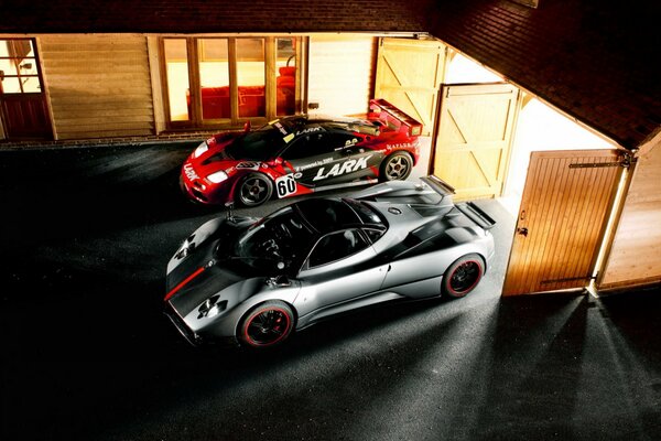 Auto wallpaper McLaren supercars in the garage