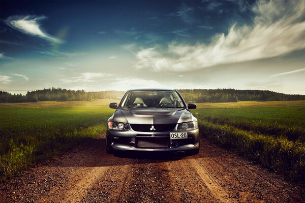 Chargé argent Mitsubishi dans le domaine