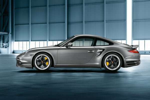 Profilo Porsche argento con turbo 911