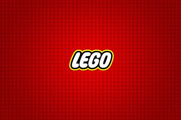 Logo constructeur Lego fond rouge