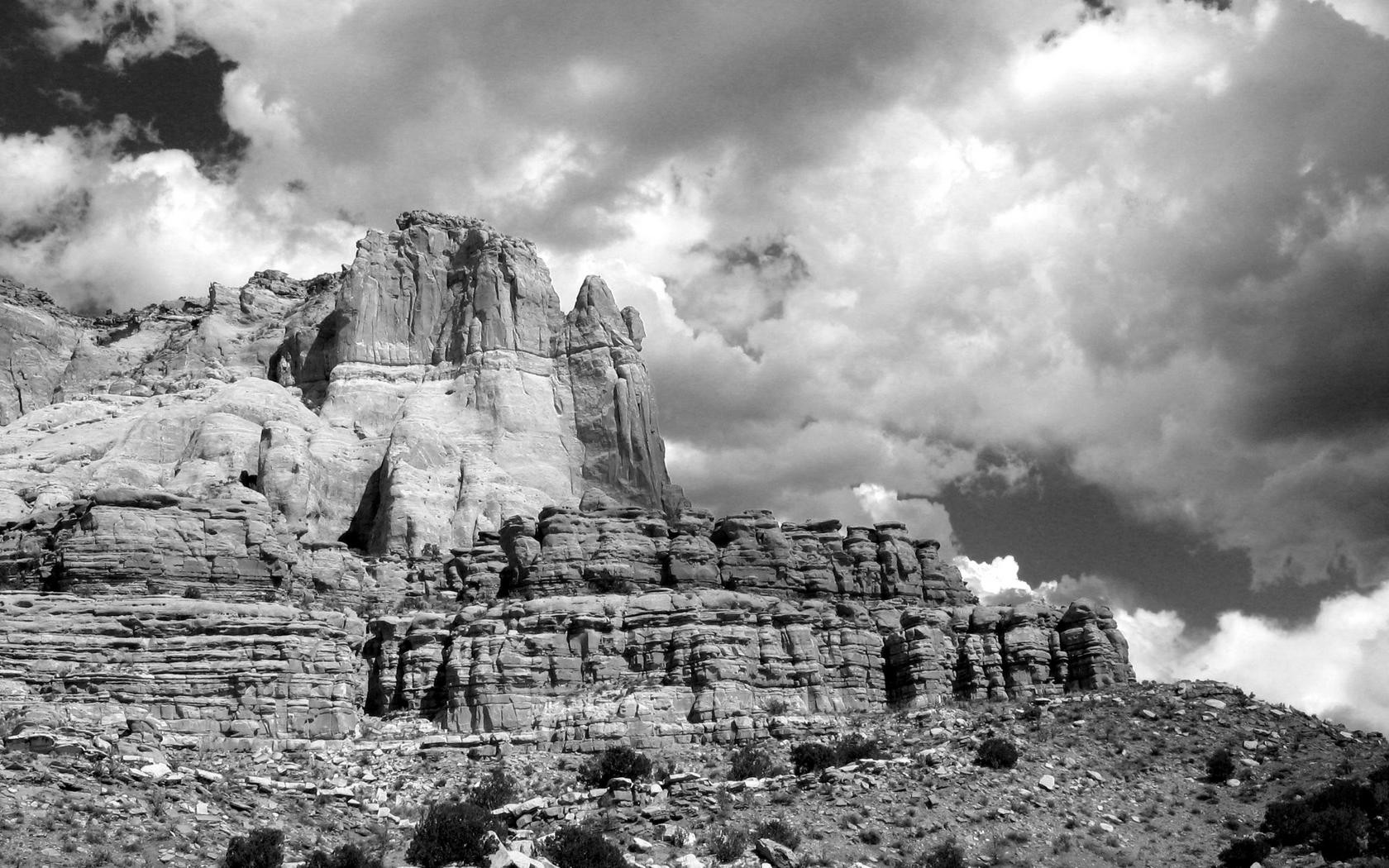 zuni rock rock black and white